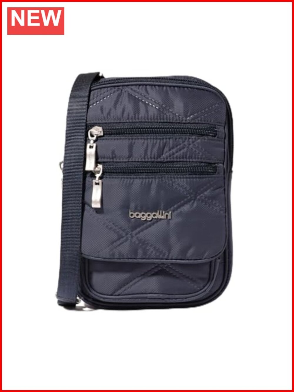 Baggallini Journey Small Crossbody Travel Handbag RFID Nylon Lightweight